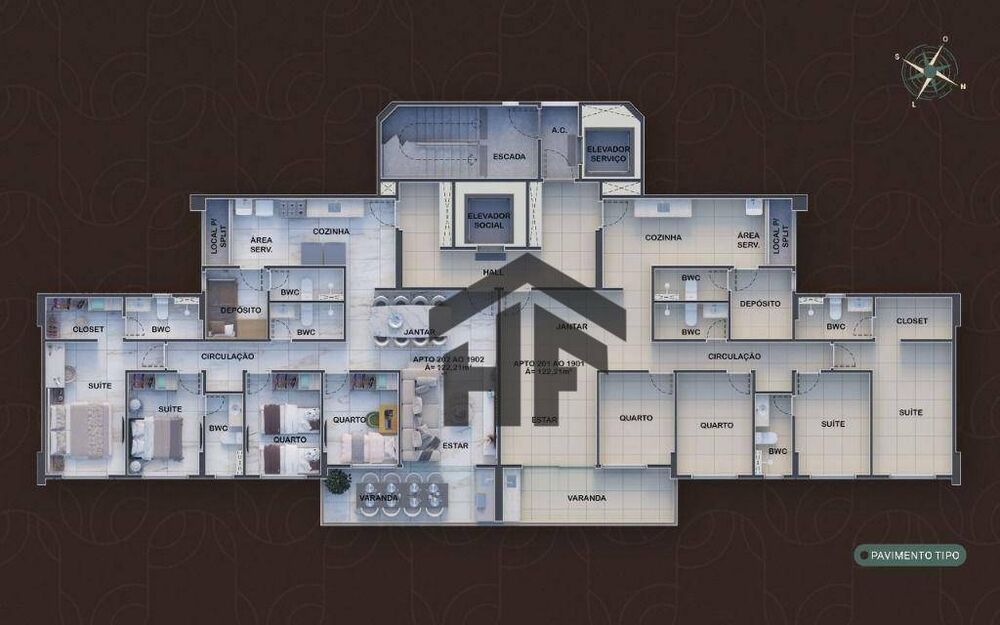 Apartamento, 4 quartos, 122 m² - Foto 9