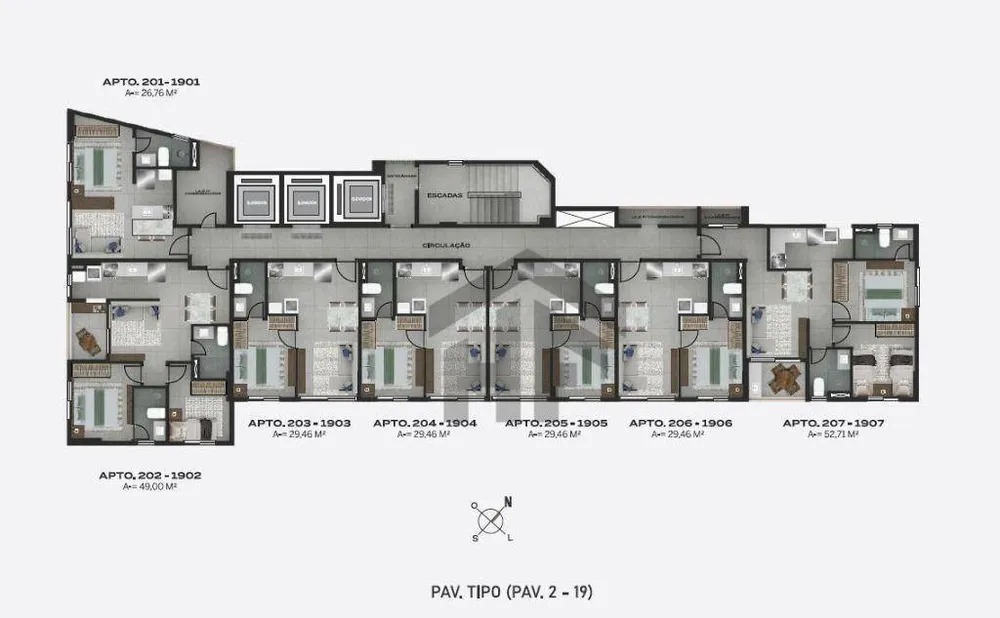 Apartamento, 2 quartos, 52 m² - Foto 7