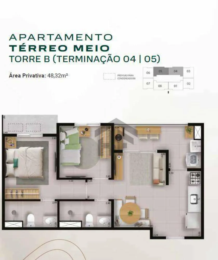Apartamento, 2 quartos, 48 m² - Foto 12