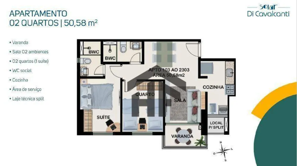 Apartamento, 3 quartos, 63 m² - Foto 13