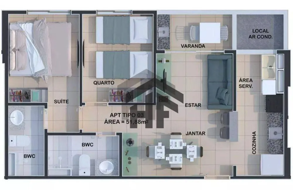 Apartamento, 2 quartos, 61 m² - Foto 19