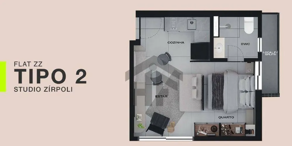 Kitnet-Studio, 26 m² - Foto 4