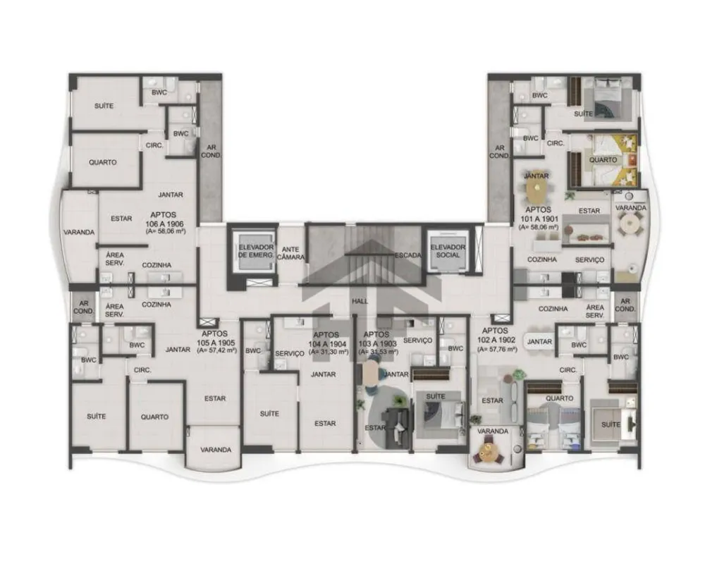 Apartamento, 2 quartos, 55 m² - Foto 13