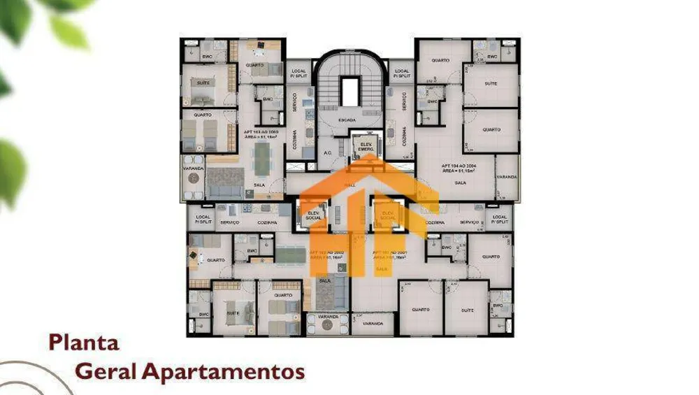 Apartamento, 3 quartos, 61 m² - Foto 15