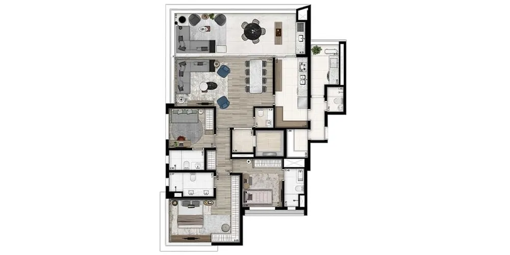 Apartamento, 3 quartos, 171 m² - Foto 8