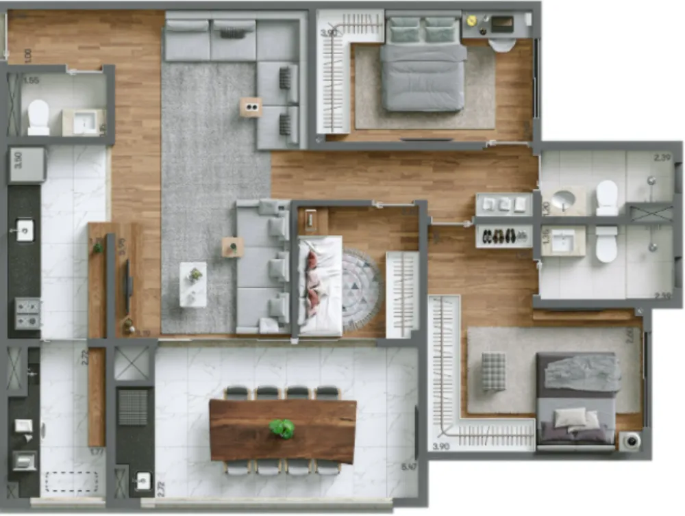 Apartamento, 4 quartos, 125 m² - Foto 7