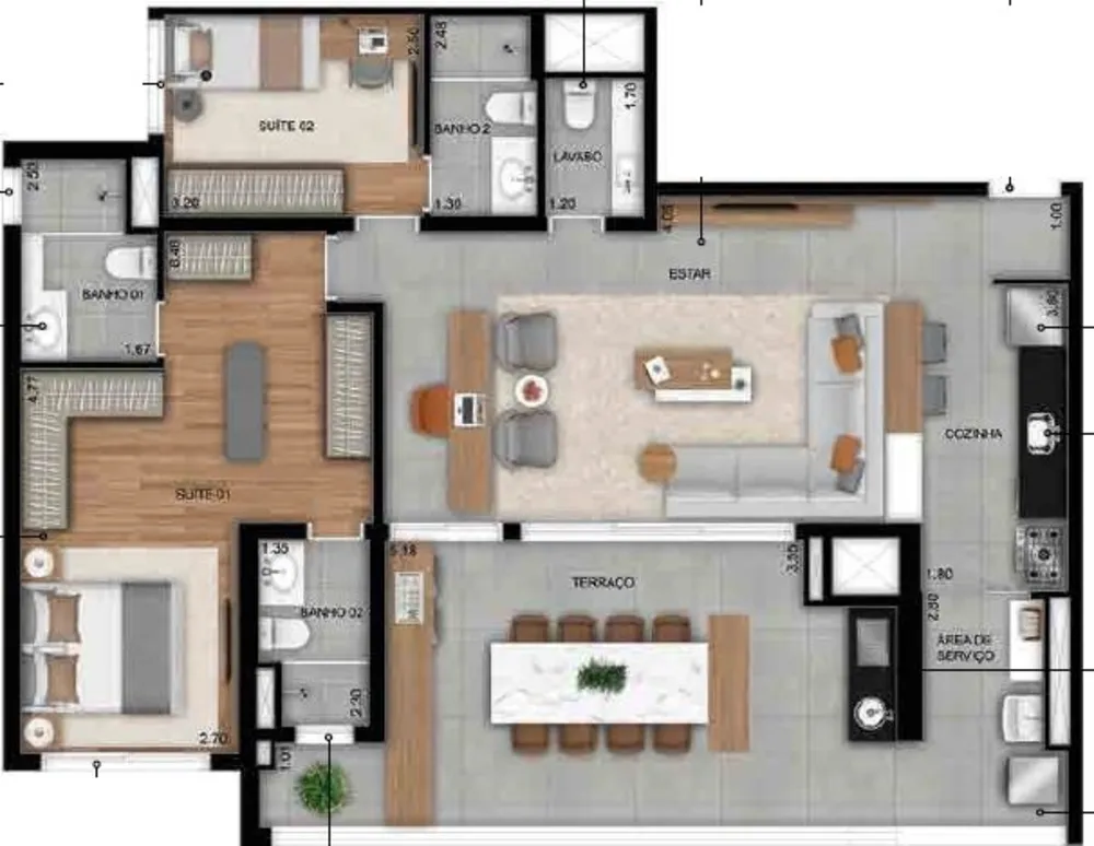 Apartamento, 3 quartos, 120 m² - Foto 11