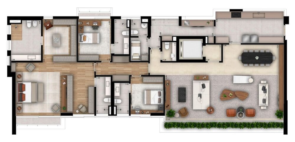 Apartamento, 4 quartos, 293 m² - Foto 12