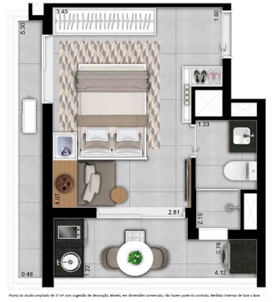 Apartamento, 1 quarto, 17 m² - Foto 8