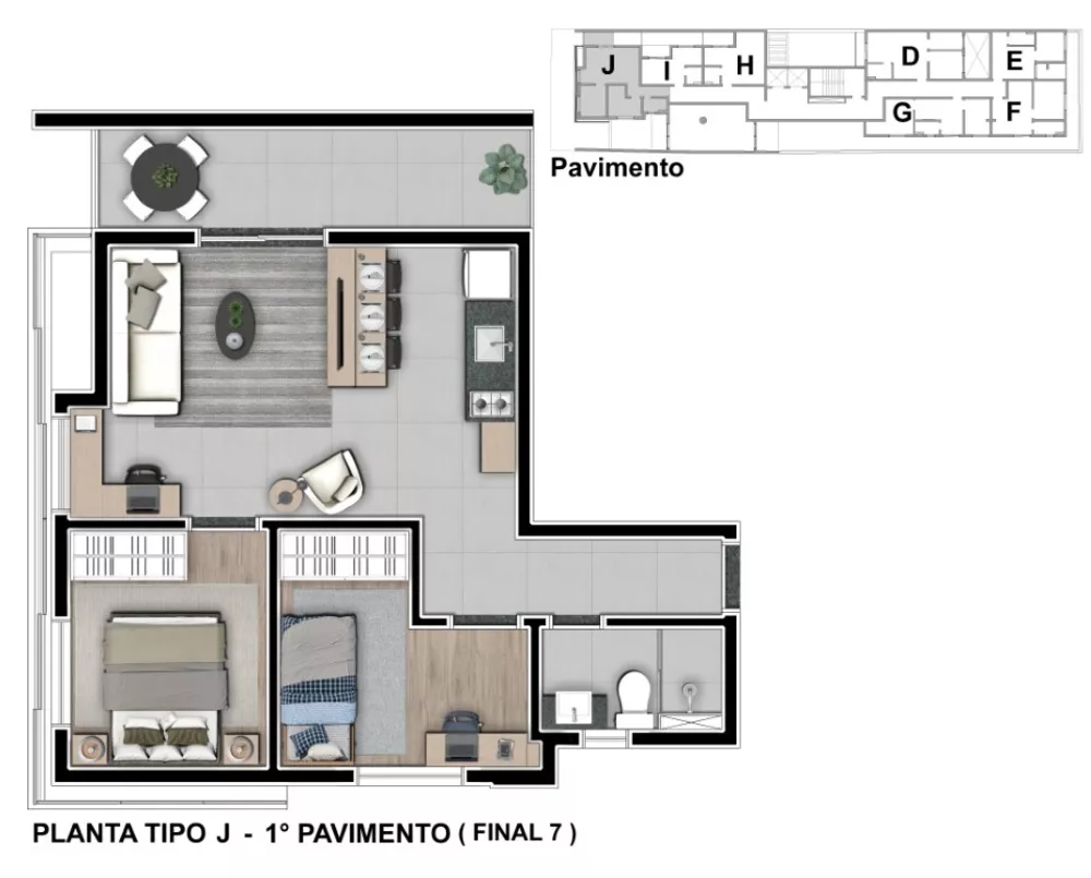 Apartamento, 1 quarto, 40 m² - Foto 14