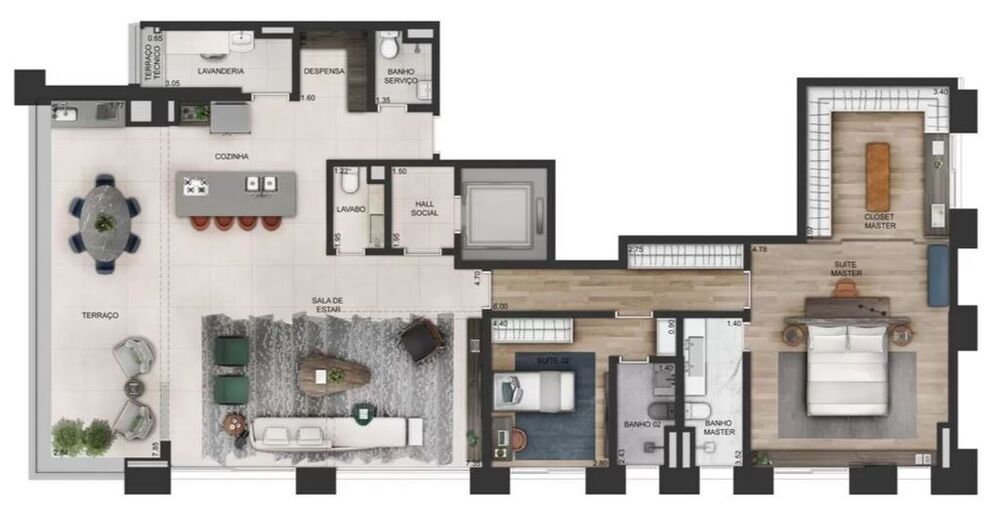 Apartamento, 3 quartos, 366 m² - Foto 3