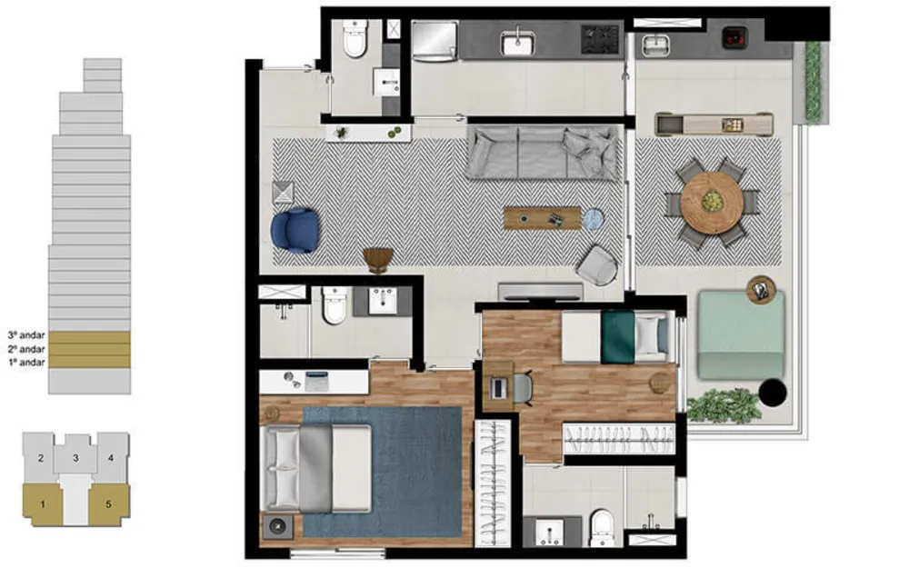 Apartamento, 3 quartos, 157 m² - Foto 13