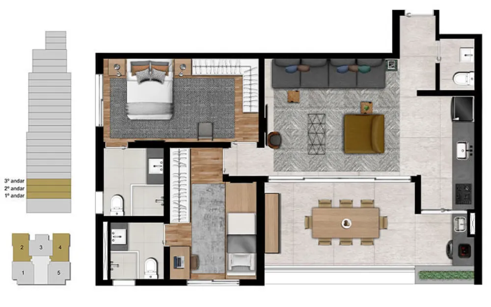 Apartamento, 3 quartos, 157 m² - Foto 14