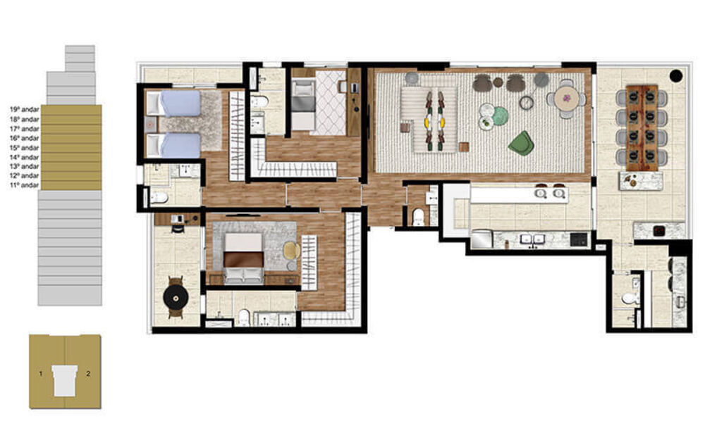 Apartamento, 3 quartos, 157 m² - Foto 8
