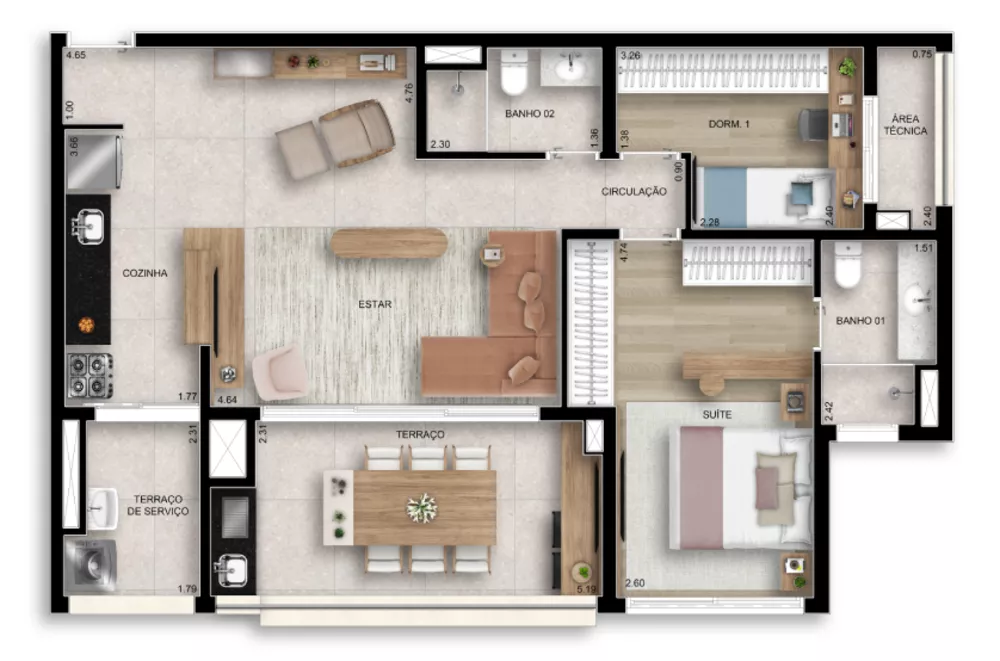Apartamento, 1 quarto, 28 m² - Foto 10