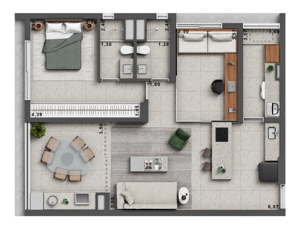 Apartamento, 1 quarto, 27 m² - Foto 9