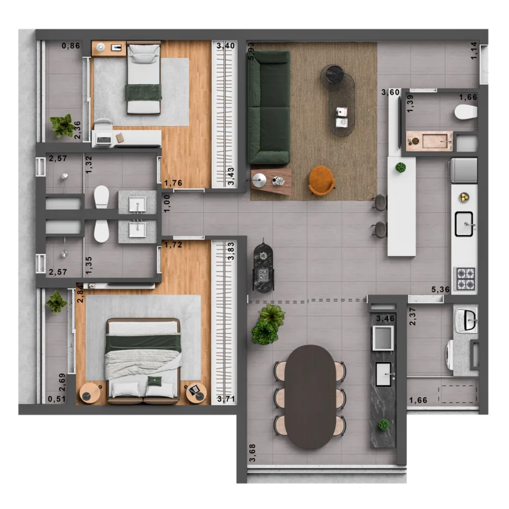 Apartamento, 1 quarto, 27 m² - Foto 10