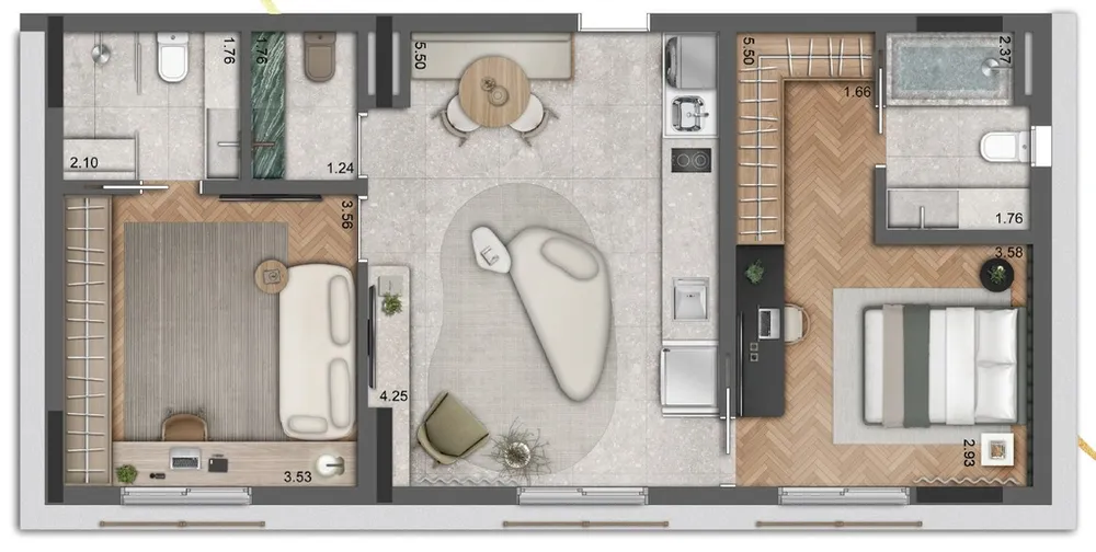 Apartamento, 1 quarto, 38 m² - Foto 4