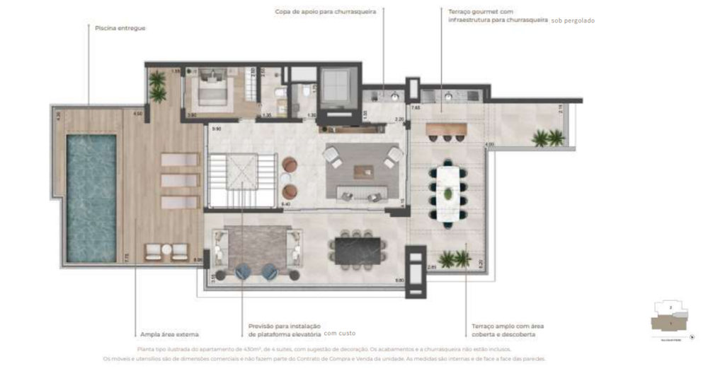 Apartamento à venda com 4 quartos, 217m² - Foto 8