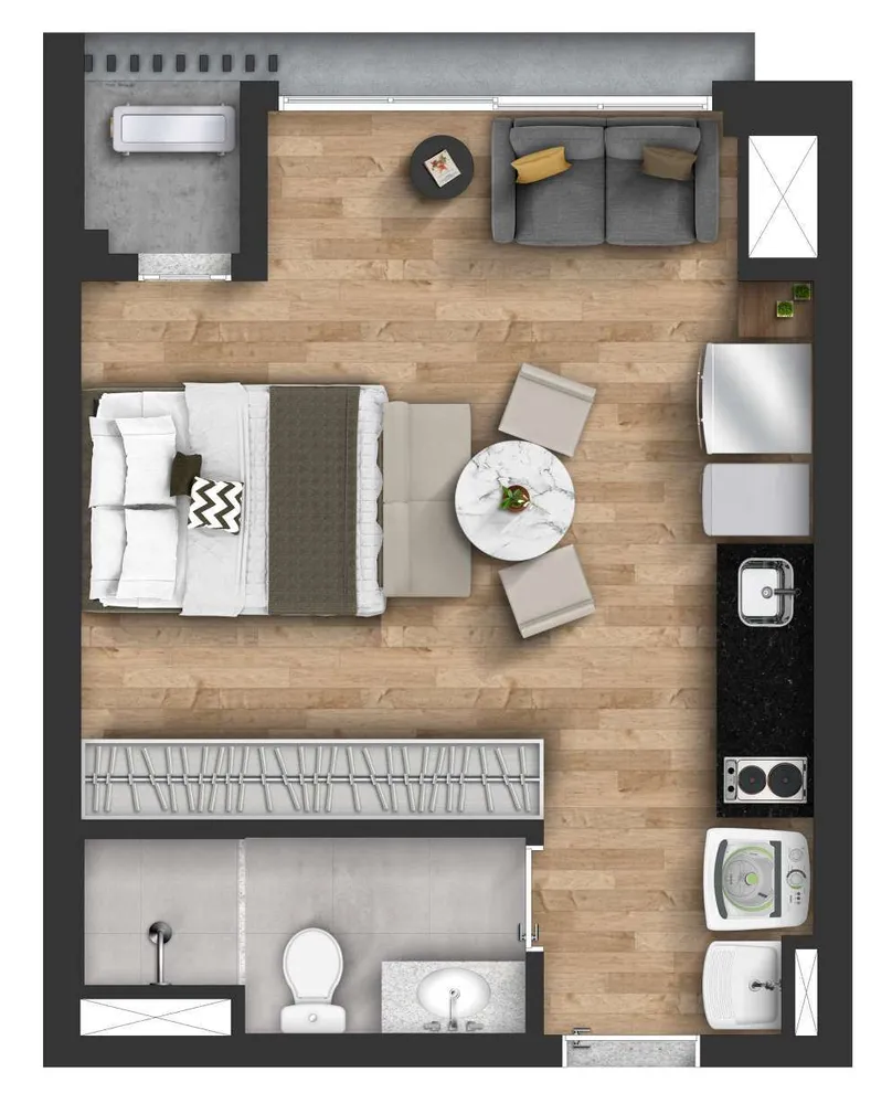 Apartamento, 2 quartos, 43 m² - Foto 8