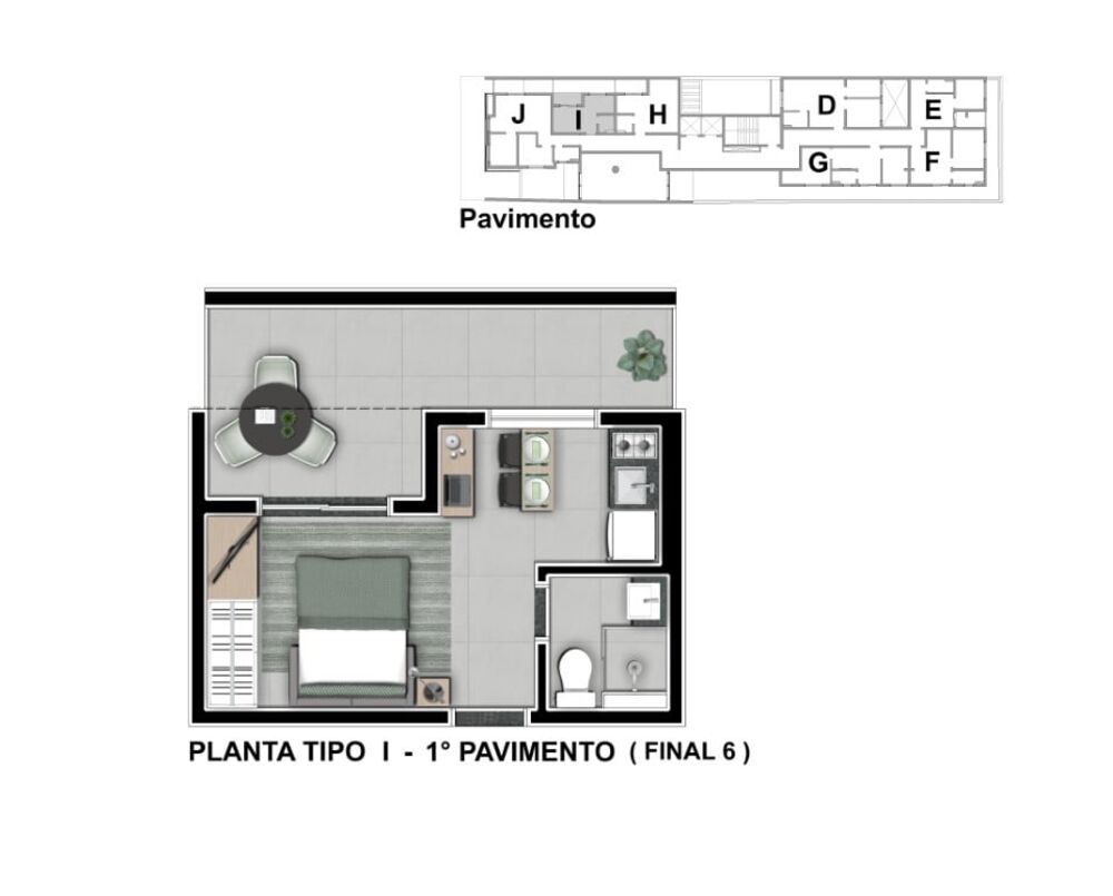 Apartamento, 1 quarto, 54 m² - Foto 16