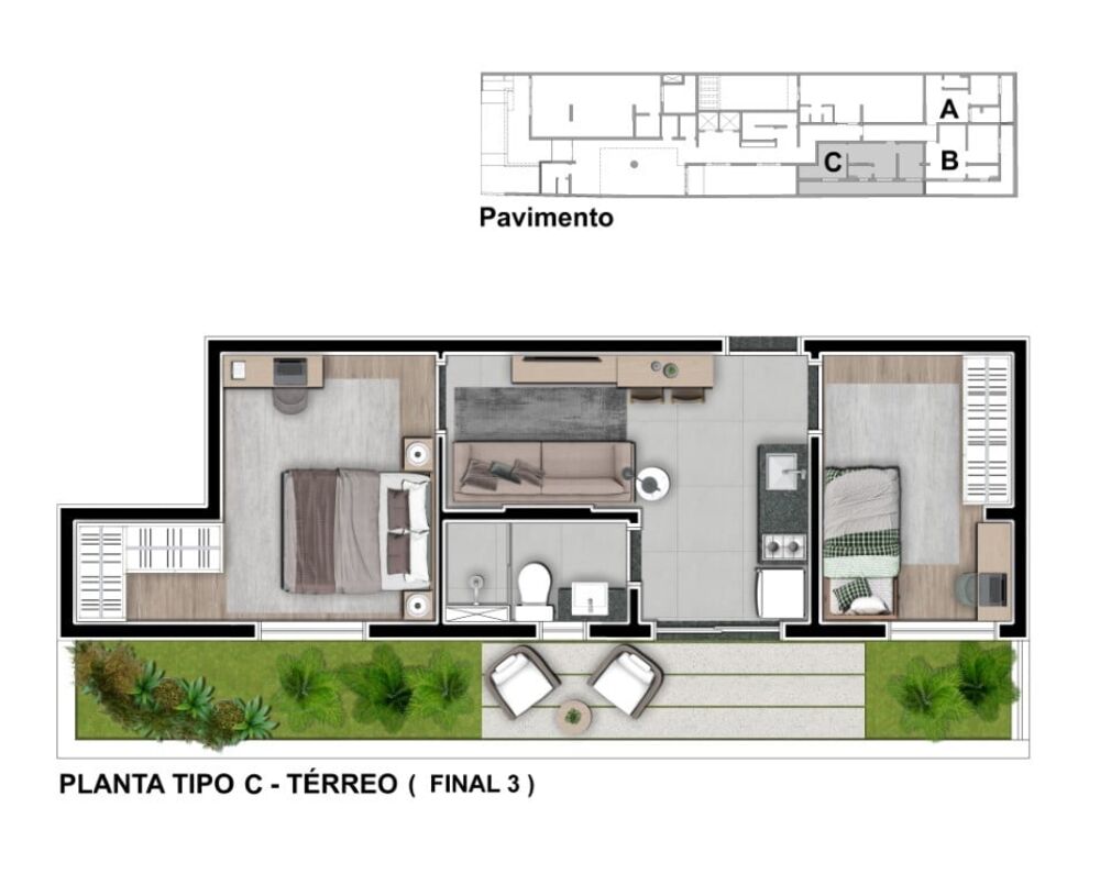 Apartamento, 1 quarto, 54 m² - Foto 13
