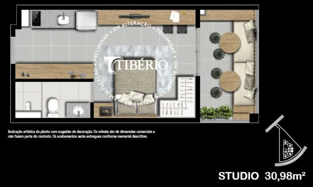 Apartamento, 1 quarto, 30 m² - Foto 8