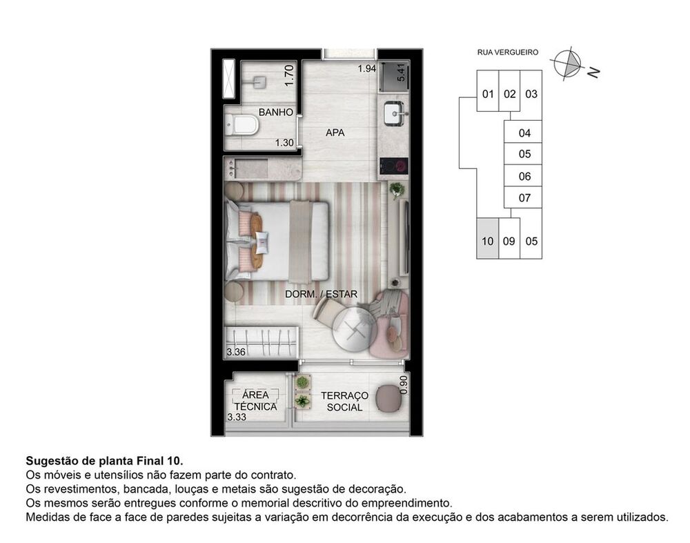 Apartamento, 1 quarto, 34 m² - Foto 3