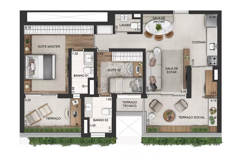 Apartamento, 3 quartos, 123 m² - Foto 15