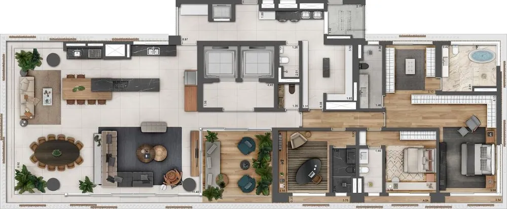 Apartamento, 4 quartos, 355 m² - Foto 8
