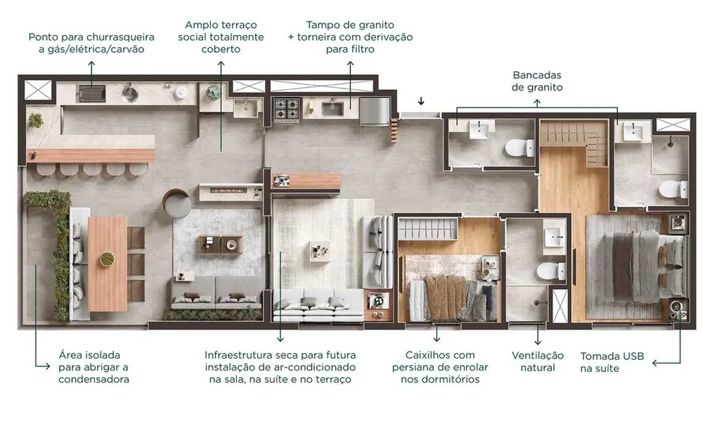 Apartamento, 2 quartos, 37 m² - Foto 8