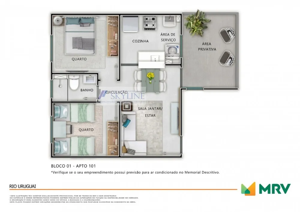 Apartamento, 2 quartos, 40 m² - Foto 7