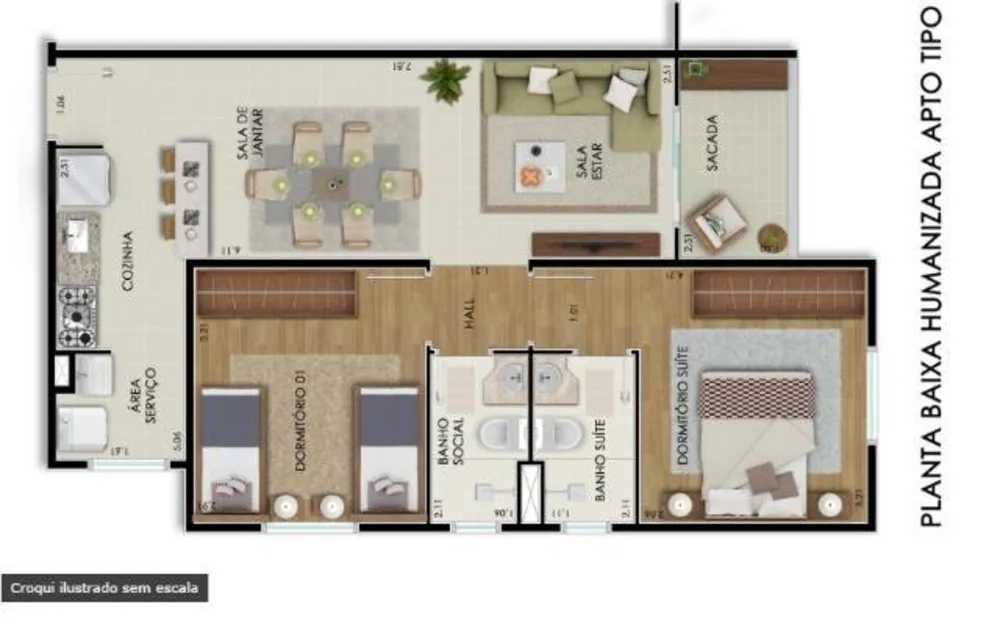 Apartamento, 2 quartos - Foto 7