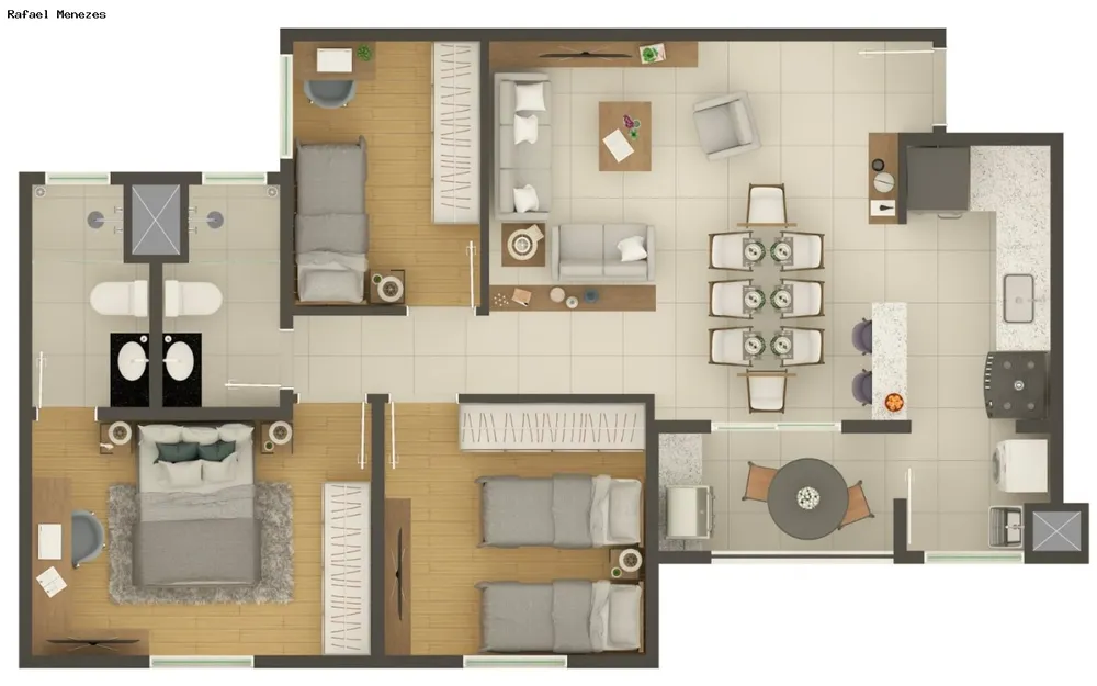 Apartamento, 2 quartos, 60 m² - Foto 9