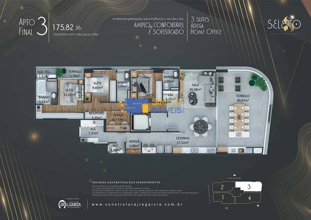 Apartamento, 3 quartos, 182 m² - Foto 6