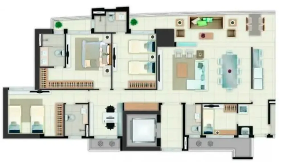 Apartamento, 3 quartos, 154 m² - Foto 7