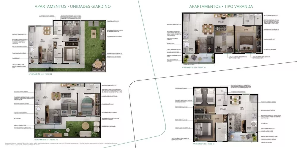 Apartamento, 2 quartos, 37 m² - Foto 3