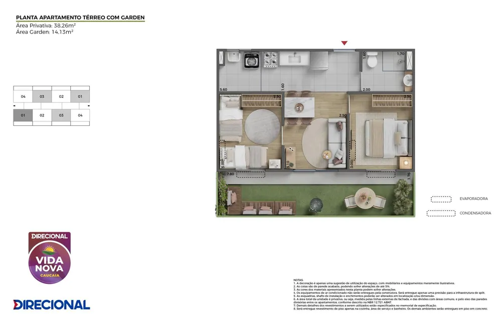 Apartamento, 2 quartos, 38 m² - Foto 1