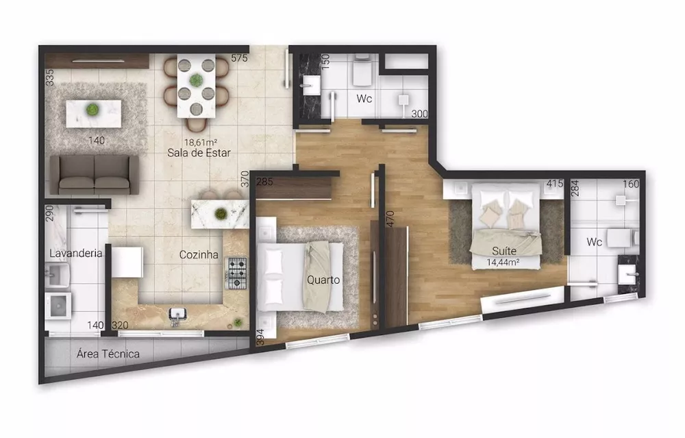 Apartamento, 2 quartos, 72 m² - Foto 9