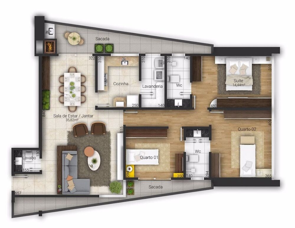 Apartamento à venda com 2 quartos, 72m² - Foto 7