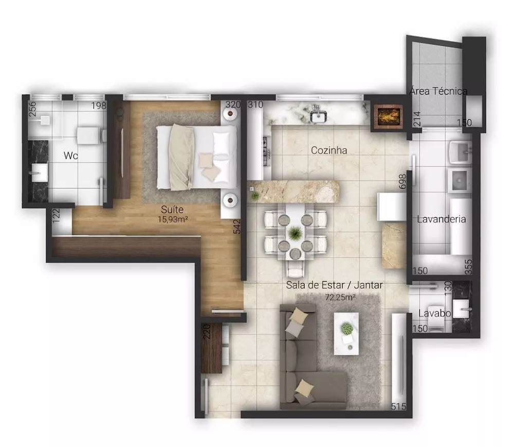 Apartamento, 2 quartos, 72 m² - Foto 3