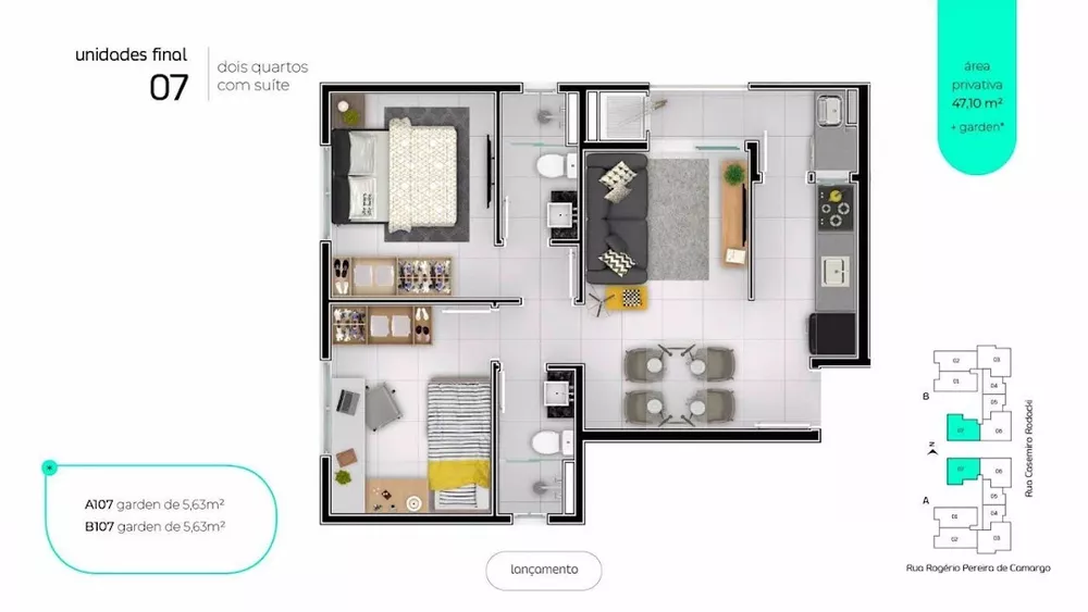 Apartamento, 2 quartos, 57 m² - Foto 15