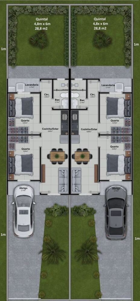 Casa, 2 quartos, 50 m² - Foto 4