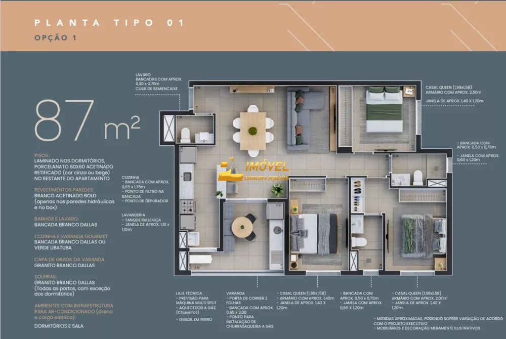 Apartamento, 3 quartos, 65 m² - Foto 4