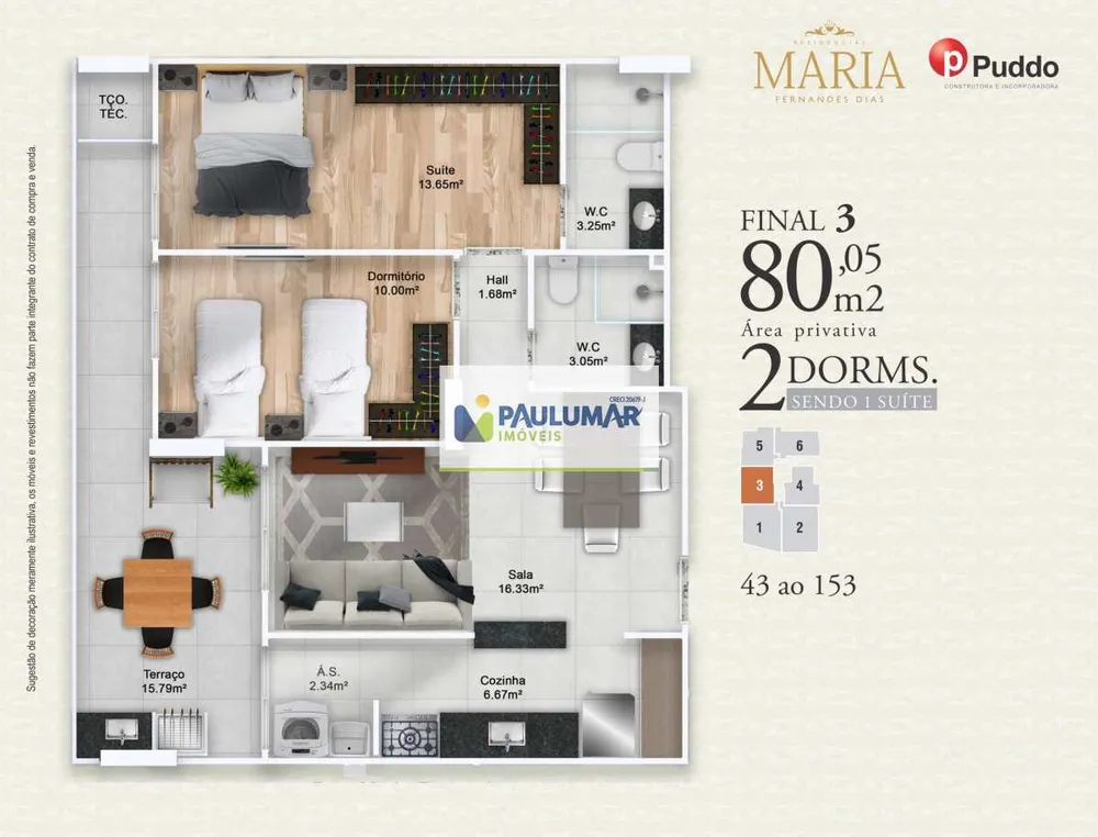 Apartamento, 2 quartos, 74 m² - Foto 6