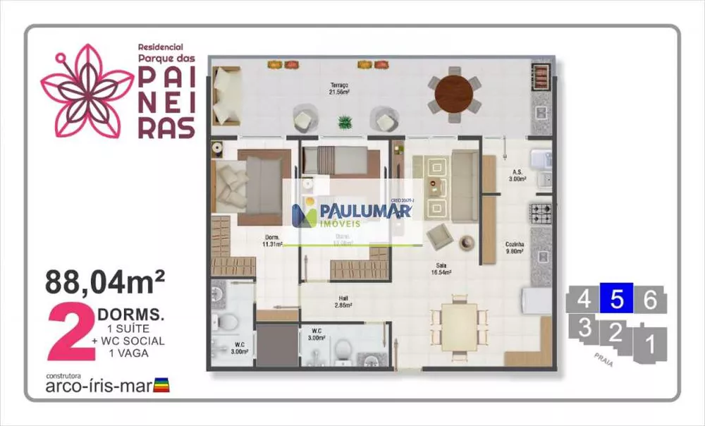 Apartamento, 2 quartos, 88 m² - Foto 6