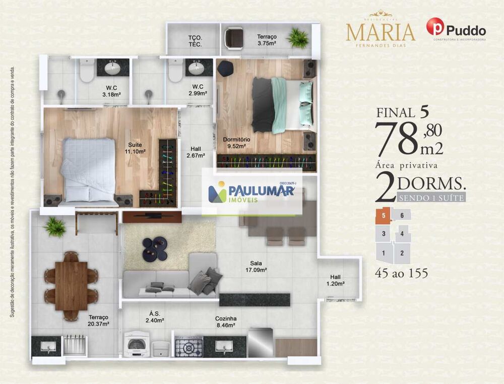 Apartamento, 3 quartos, 110 m² - Foto 8