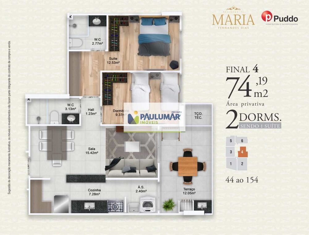Apartamento, 3 quartos, 110 m² - Foto 7