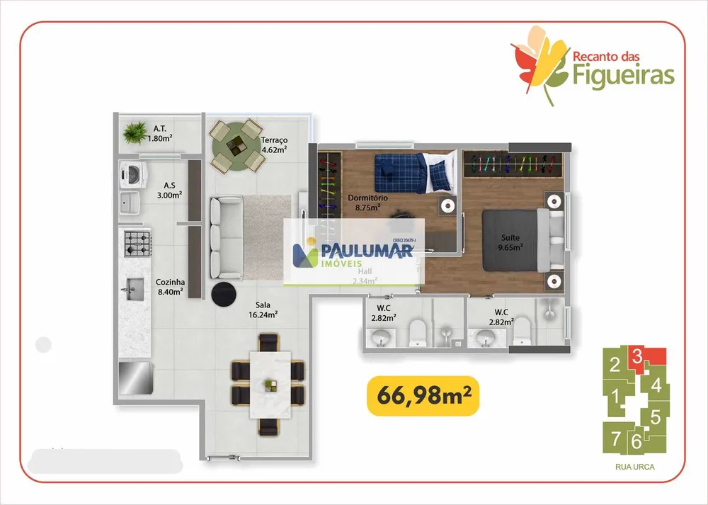 Apartamento, 2 quartos, 65 m² - Foto 3