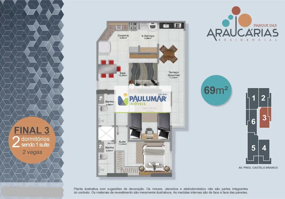 Apartamento, 2 quartos, 69 m² - Foto 5
